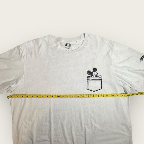 EUC | Uniqlo UT x Disney | Joshua Vides Mickey Mouse Tee | White/Black | XXL - Picture 11 of 15